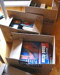 Still photo of moving boxes