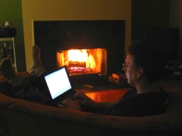 Blogger by fire- click to enlarge